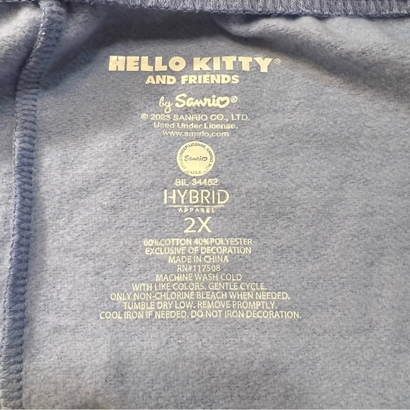 Hello Kitty and Friends Blue Graphic Lounge Shorts - Picture 6 of 7